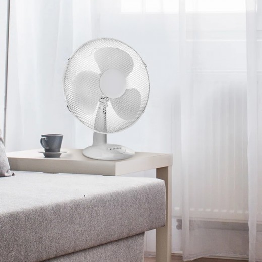 Ανεμιστήρας επιτραπέζιος FANTPWH30 (16") 40εκ. 45W χρώμα λευκό