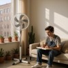 Ανεμιστήρας με ορθοστάτη (16") 40εκ. 55W Human FS-40-A6W χρώμα λευκό