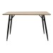 Τραπέζι Remi Megapap από Mdf σε sonoma - μαύρα μεταλλικά πόδια 130x80x76εκ.