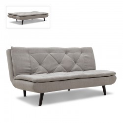 Καναπές - κρεβάτι Ember Megapap τριθέσιος σε χρώμα μπεζ 183x90x85εκ.