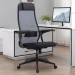 Καρέκλα γραφείου εργονομική Antonio Megapap με ύφασμα Mesh χρώμα μαύρο 66,5x70x111,8/133εκ.