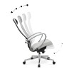 Καρέκλα γραφείου εργονομική Samurai-1 Megapap με ύφασμα Mesh σε λευκό 70x70x124/134εκ.
