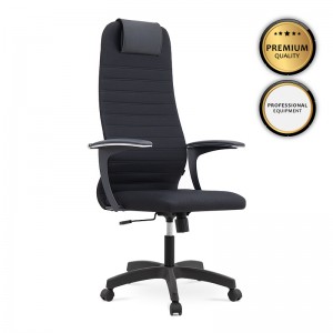 Καρέκλα γραφείου Darkness Megapap με διπλό ύφασμα Mesh χρώμα μαύρο 63x58x123/133εκ.