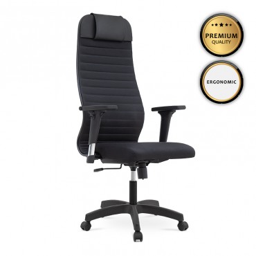 Καρέκλα γραφείου Torrent Megapap με διπλό ύφασμα Mesh σε χρώμα μαύρο 64x62x122/132εκ.