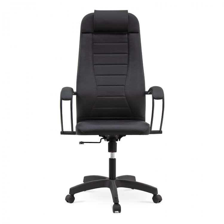 Καρέκλα γραφείου εργονομική Verus Megapap τεχνόδερμα χρώμα μαύρο 66x63x123/133εκ.