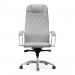 Καρέκλα γραφείου εργονομική Samurai-9 Megapap από τεχνόδερμα σε λευκό 70x70x120/130εκ.