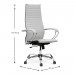 Καρέκλα γραφείου εργονομική Francy Megapap από τεχνόδερμα σε λευκό 66,5x70x118/130εκ.