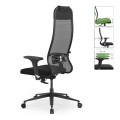 Office chair B1-111D Megapap ergonomic with double fabric Mesh color black 65x70x118/132cm.