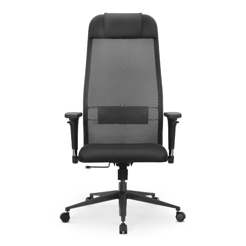 Office chair B1-111D Megapap ergonomic with double fabric Mesh color black 65x70x118/132cm.