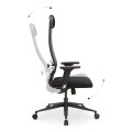 Office chair B1-111D Megapap ergonomic with double fabric Mesh color black 65x70x118/132cm.