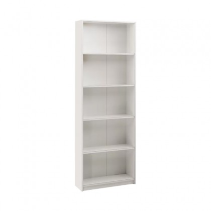 Βιβλιοθήκη Max Megapap σε χρώμα λευκό 58x23x170εκ.