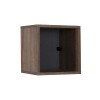 Βιβλιοθήκη στοιβαζόμενη Flat Megapap σε χρώμα latte 33x19x33εκ.