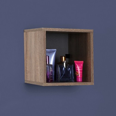 Βιβλιοθήκη στοιβαζόμενη Flat Megapap σε χρώμα latte 33x19x33εκ.