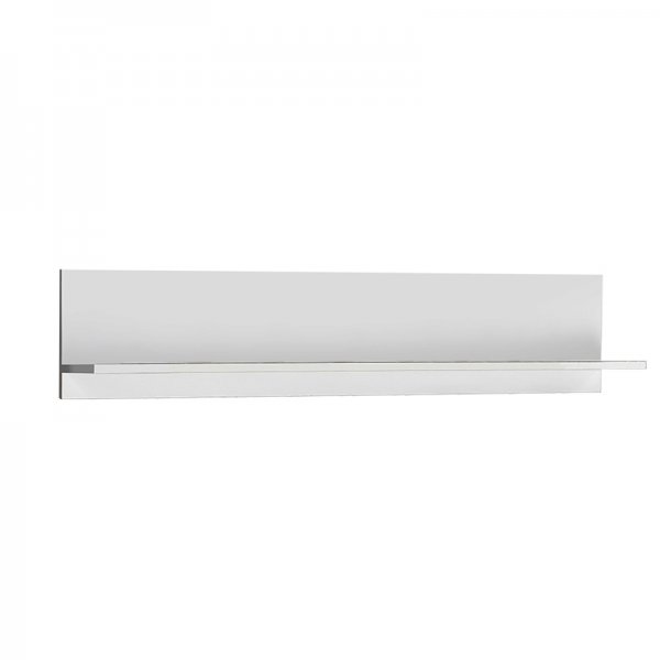Ραφιέρα τοίχου μελαμίνης Flat Megapap σε χρώμα λευκό 120x20x25εκ.