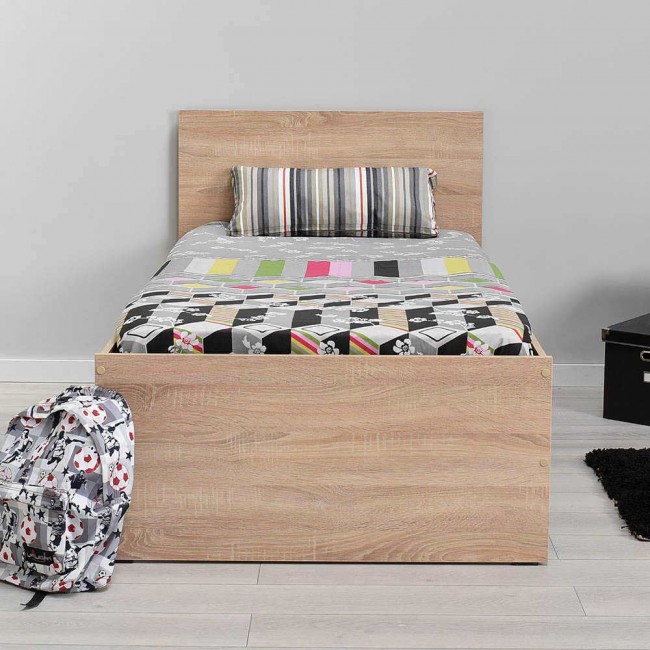 Κρεβάτι Modern Megapap μονό χρώμα sonoma 90x190εκ. Κρεβάτι Modern Megapap μονό χρώμα sonoma 90x190εκ.