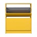 Παπουτσοθήκη Flat Duo Megapap 12 ζευγών χρώμα κίτρινο 73x26x84εκ.