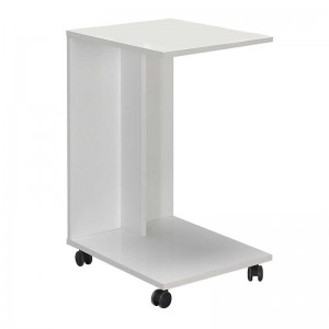 Βοηθητικό τραπέζι C-Shaped Megapap σε χρώμα λευκό 35x45x65εκ.