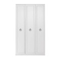 Hampton Megapap 3 doors melamine wardrobe in white color 103x52x185cm.
