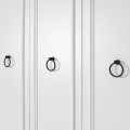 Hampton Megapap 3 doors melamine wardrobe in white color 103x52x185cm.