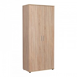 Ντουλάπα ρούχων Trendline Megapap δίφυλλη χρώμα sonoma 80x47x187εκ.