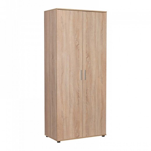 Ντουλάπα ρούχων Trendline Megapap δίφυλλη χρώμα sonoma 80x47x187εκ.