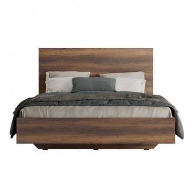 Oryana Megapap melamine bed in walnut color 160x200cm.