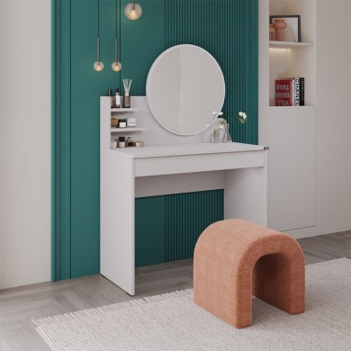 Dior Megapap melamine dressing table in mink color 90x45x138cm.