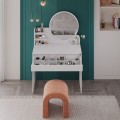 Dior Megapap melamine dressing table in mink color 90x45x138cm.