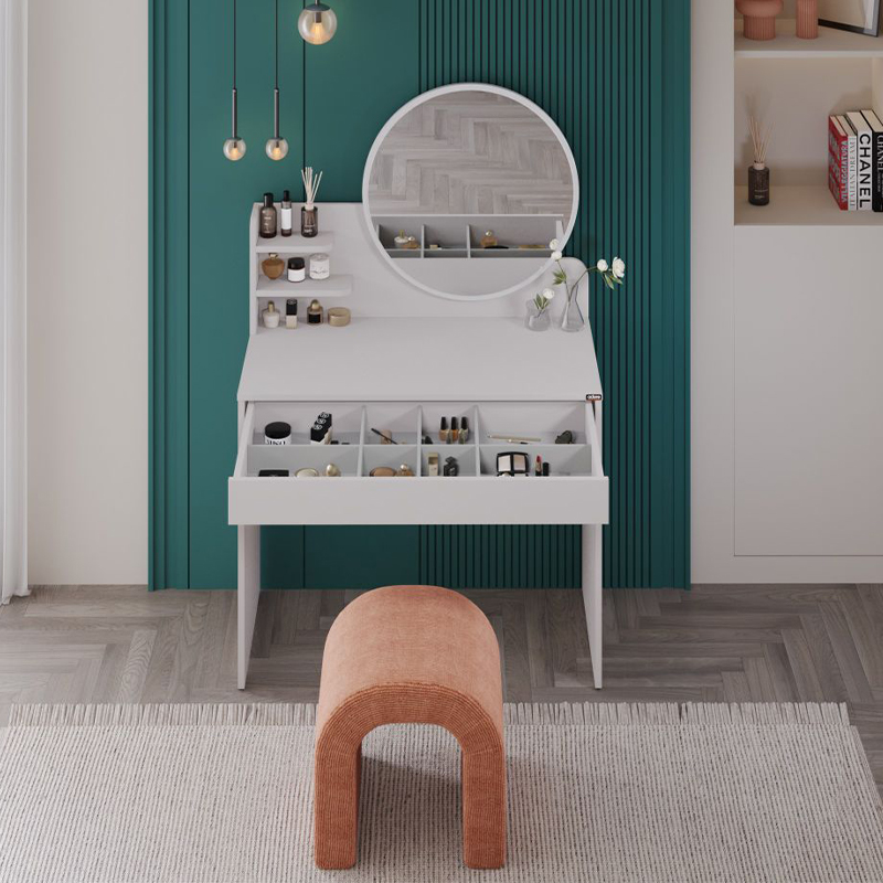 Dior Megapap melamine dressing table in mink color 90x45x138cm.