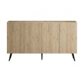 Luna Megapap melamine console in oak color 180x43x100cm.