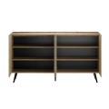 Luna Megapap melamine console in oak color 180x43x100cm.