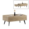 Τραπεζάκι σαλονιού Luna Megapap χρώμα florida oak 102x61x44εκ.