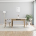 Trendline Megapap melamine extendable table in oak color 120/150x70x75cm.