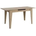 Trendline Megapap melamine extendable table in oak color 120/150x70x75cm.
