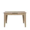 Trendline Megapap melamine extendable table in oak color 120/150x70x75cm.