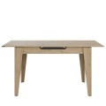 Trendline Megapap melamine extendable table in oak color 120/150x70x75cm.