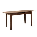 Trendline Megapap melamine extendable table in walnut color 120/150x70x75cm.