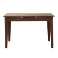 Trendline Megapap melamine extendable table in walnut color 120/150x70x75cm.