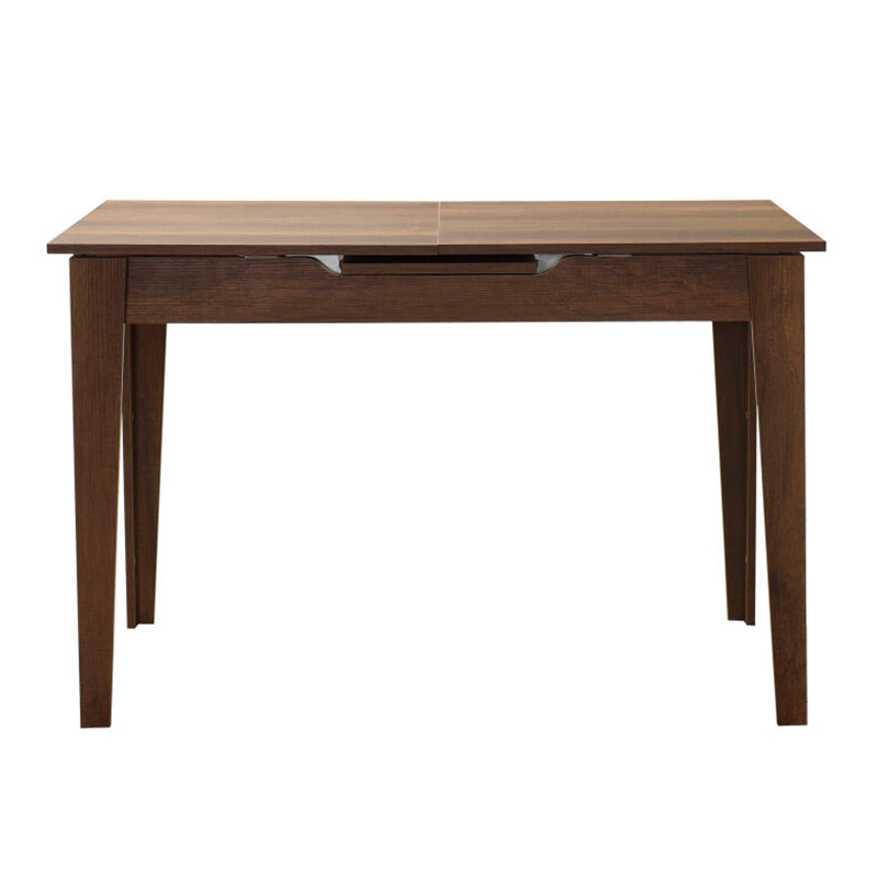 Trendline Megapap melamine extendable table in walnut color 120/150x70x75cm.