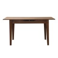 Trendline Megapap melamine extendable table in walnut color 120/150x70x75cm.