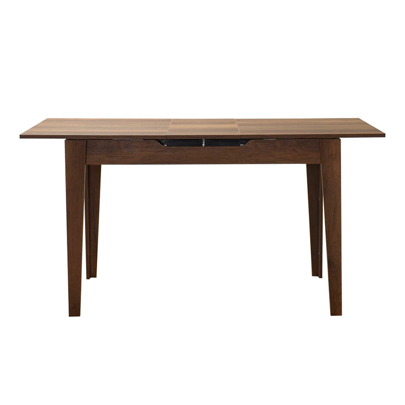 Trendline Megapap melamine extendable table in walnut color 120/150x70x75cm.