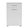 Ντουλάπι - Καλάθι απλύτων Diamond Megapap χρώμα λευκό gloss 52x38x83εκ.