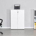 Rio Megapap melamine office file cabinet with lock in white color 72x34x109cm.