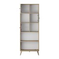 Terra Megapap melamine bookcase in florida oak color 67x30x181cm.