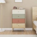 Terra Megapap melamine chest of drawers in florida oak color 60x44x100cm.