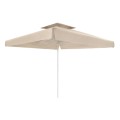 Juno Megapap professional umbrella aluminium frame fabric in ecru color 4x4m