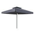 Juno Megapap professional umbrella aluminium frame fabric in anthracite color 4x4m