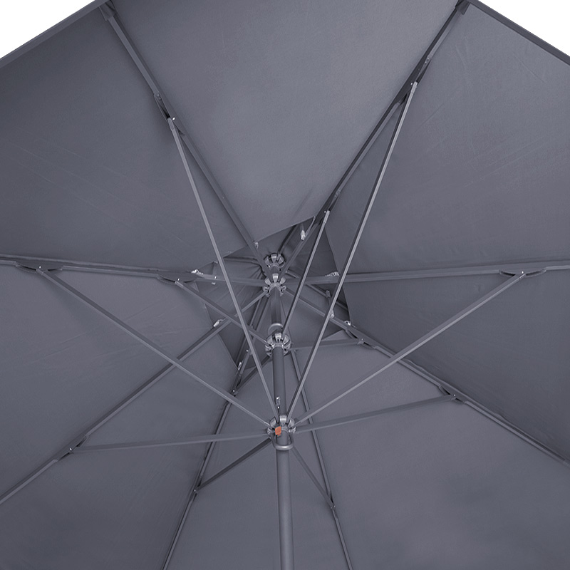 Juno Megapap professional umbrella aluminium frame fabric in anthracite color 4x4m