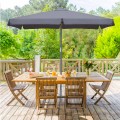Zola Megapap aluminium frame umbrella fabric in anthracite color 2x3m.