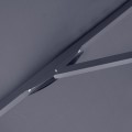 Zola Megapap aluminium frame umbrella fabric in anthracite color 2x3m.